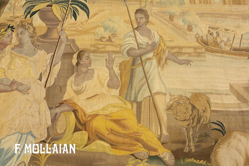 A Very Fine Figurative Antique Tapestry n°:50978677